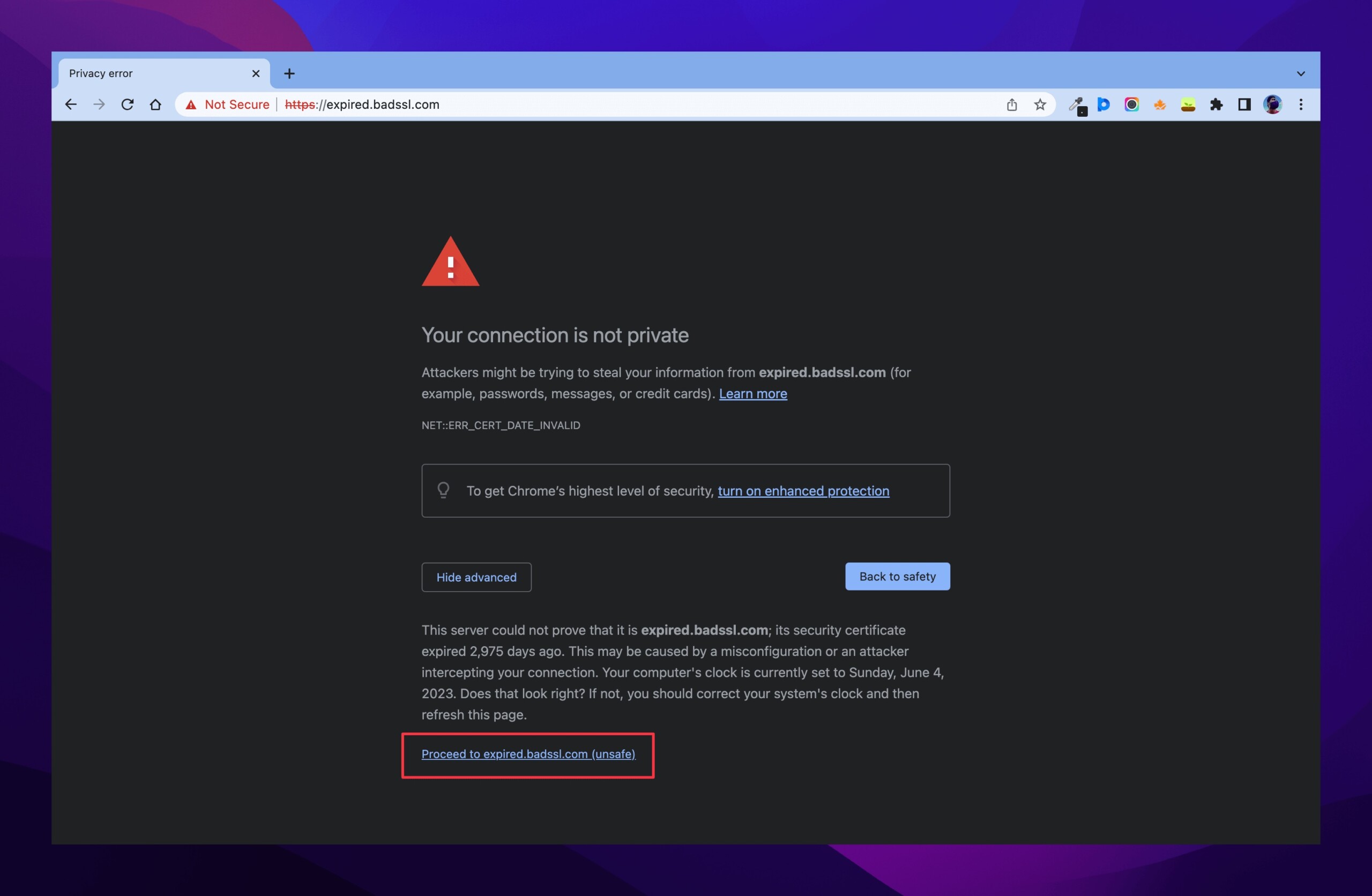 How to Open NonSecure sites in Google Chrome GeekChamp