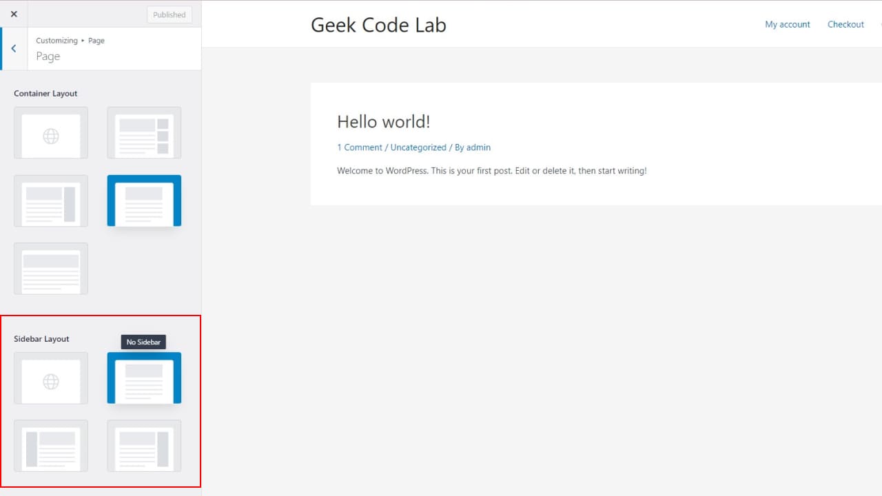 How To Remove Sidebar From WordPress Geek Code Lab