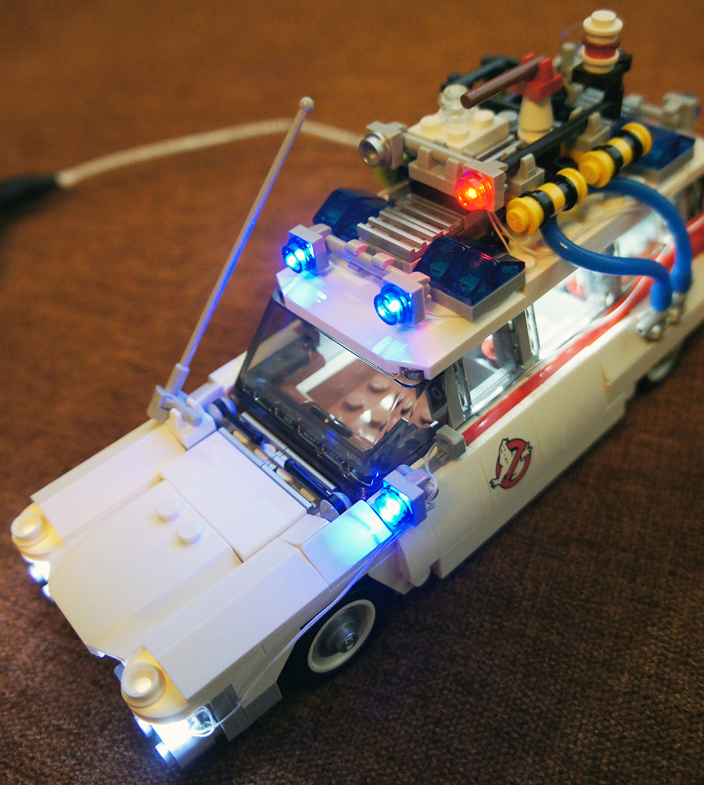 Pimp your LEGO Ghostbusters Ecto1 21108 with LED blocks Geek Culture