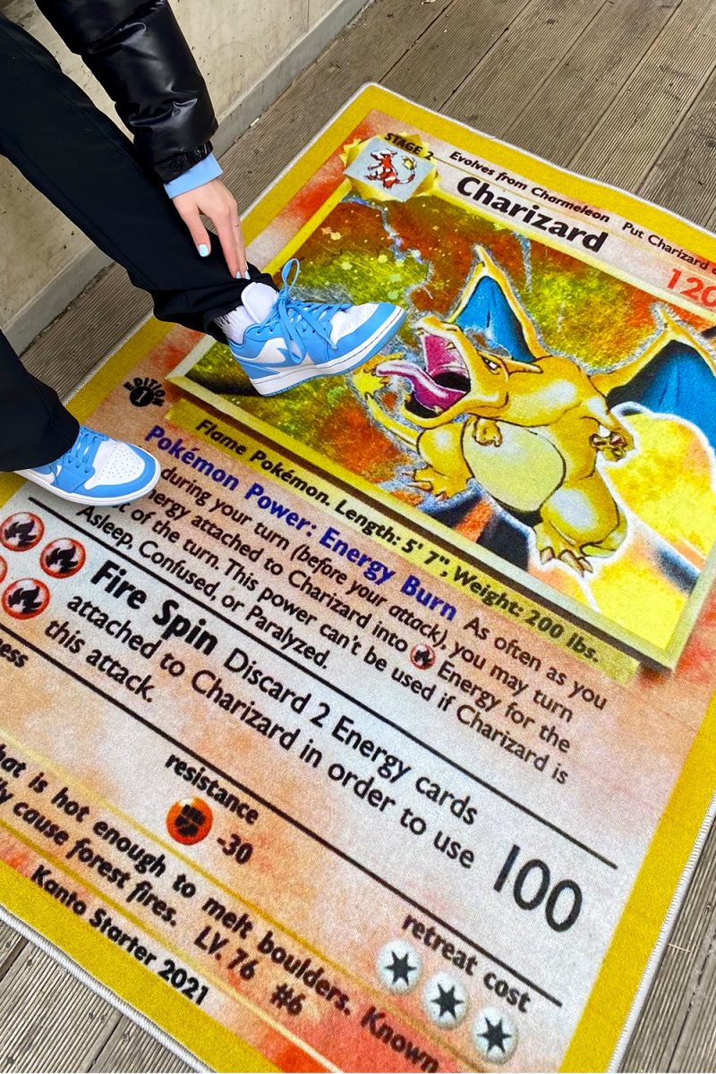 Pokémon Base Set First Edition Charizard Rug Is Now Available Via Kanto