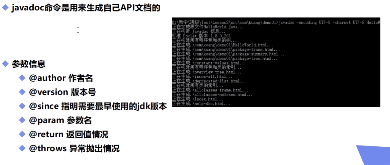 Java基础语法 JavaDOC 《JAVA》 极客文档