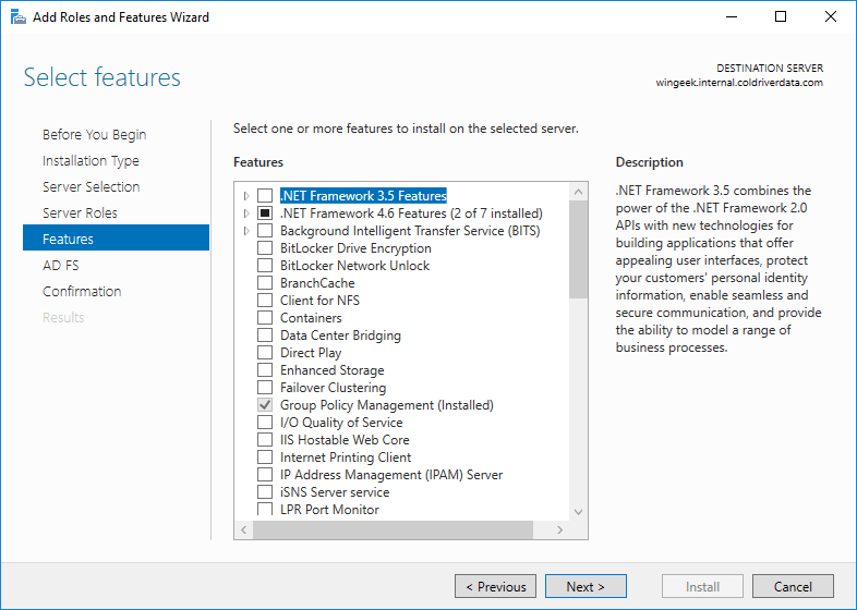How to setup Microsoft Active Directory Federation.
