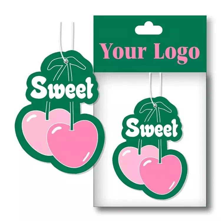 Custom Air Fresheners Bulk Scented Paper Air Freshener For Car Wash