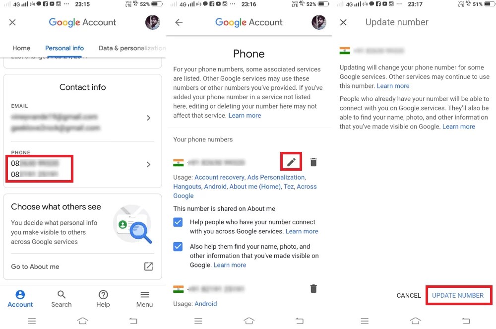 How to Change Phone Number in Gmail's New Interface 2021