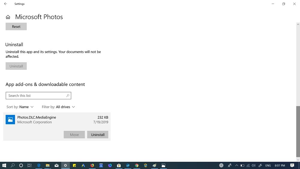 Download Windows 10 Photos Media Engine Add-on extension