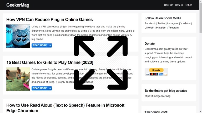 How to Open and Exit Microsoft Edge Full Screen Mode in Windows 10