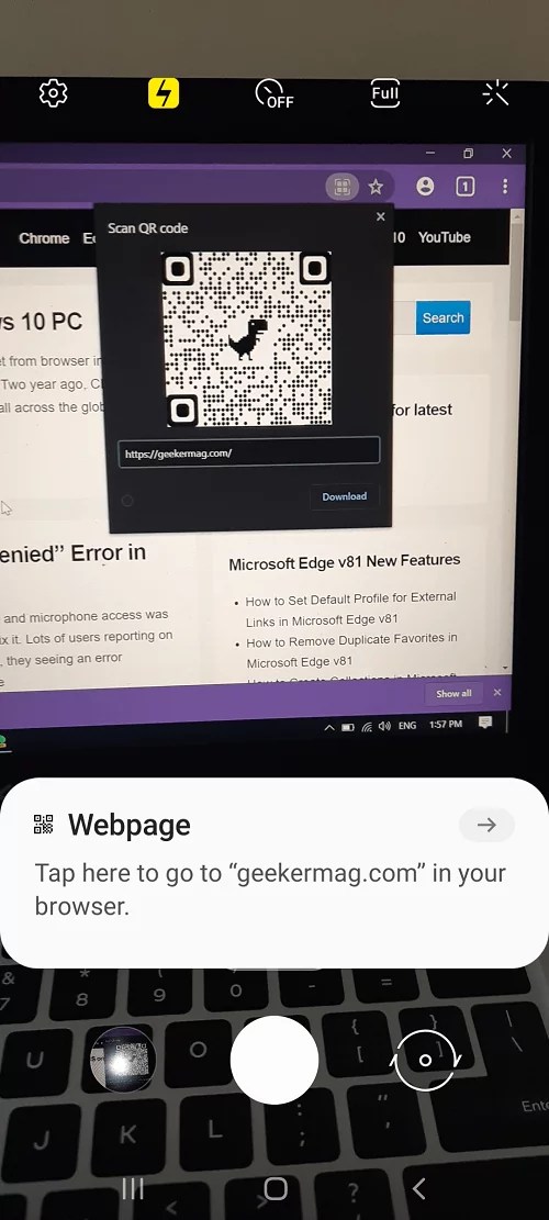 How to Share page and Image via QR Code in Chrome