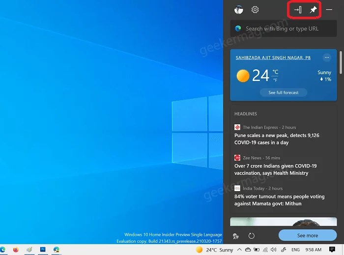 How To Show Edge  Widget In Windows 10 Taskbar guidetech