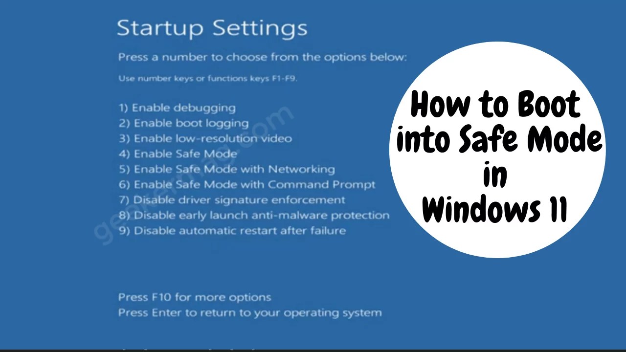 How to Boot Windows 11 in Safe Mode 2 Ways