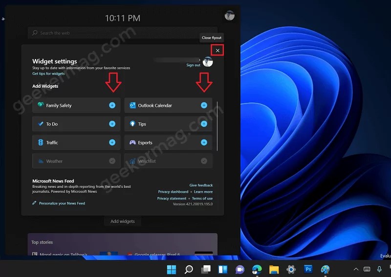 How to Add or Remove Widgets in Windows 11