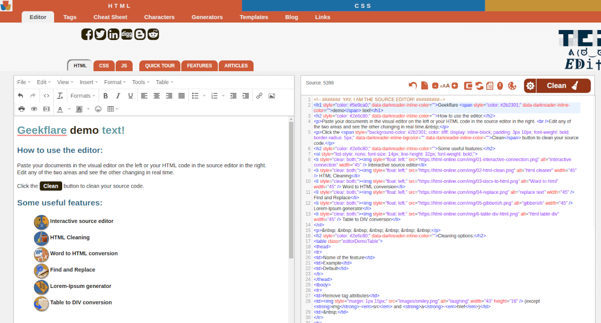 8 Best Real Time HTML Editor for  Development Geekflare