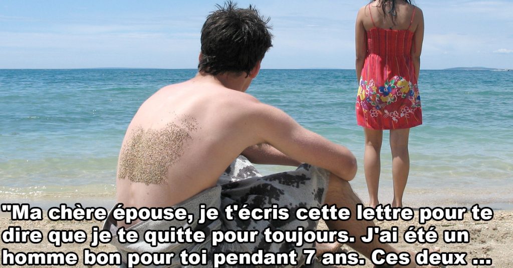 Il écrit cette lettre à sa femme pour lui annoncer qu'il