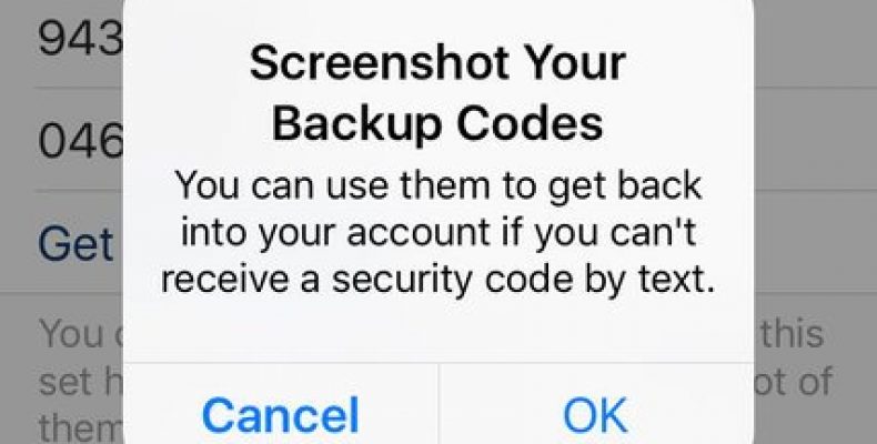 Using Backup Codes Without a Cellphone GeeklessTech