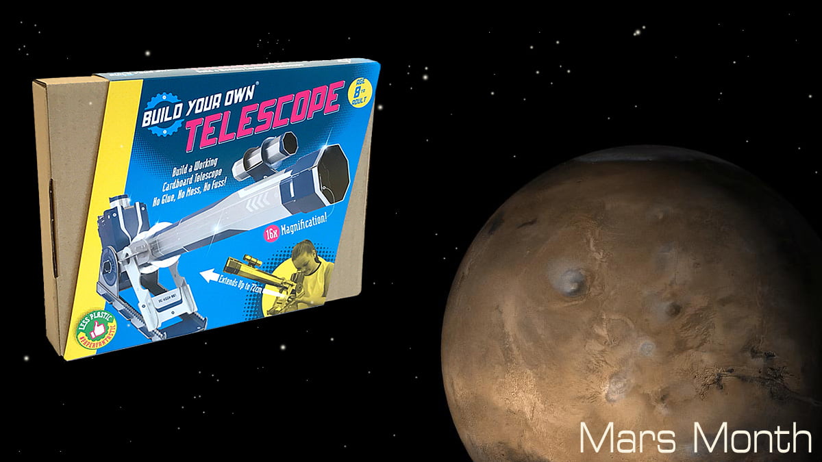 Mars Month Build Your Own Cardboard Telescope Kit