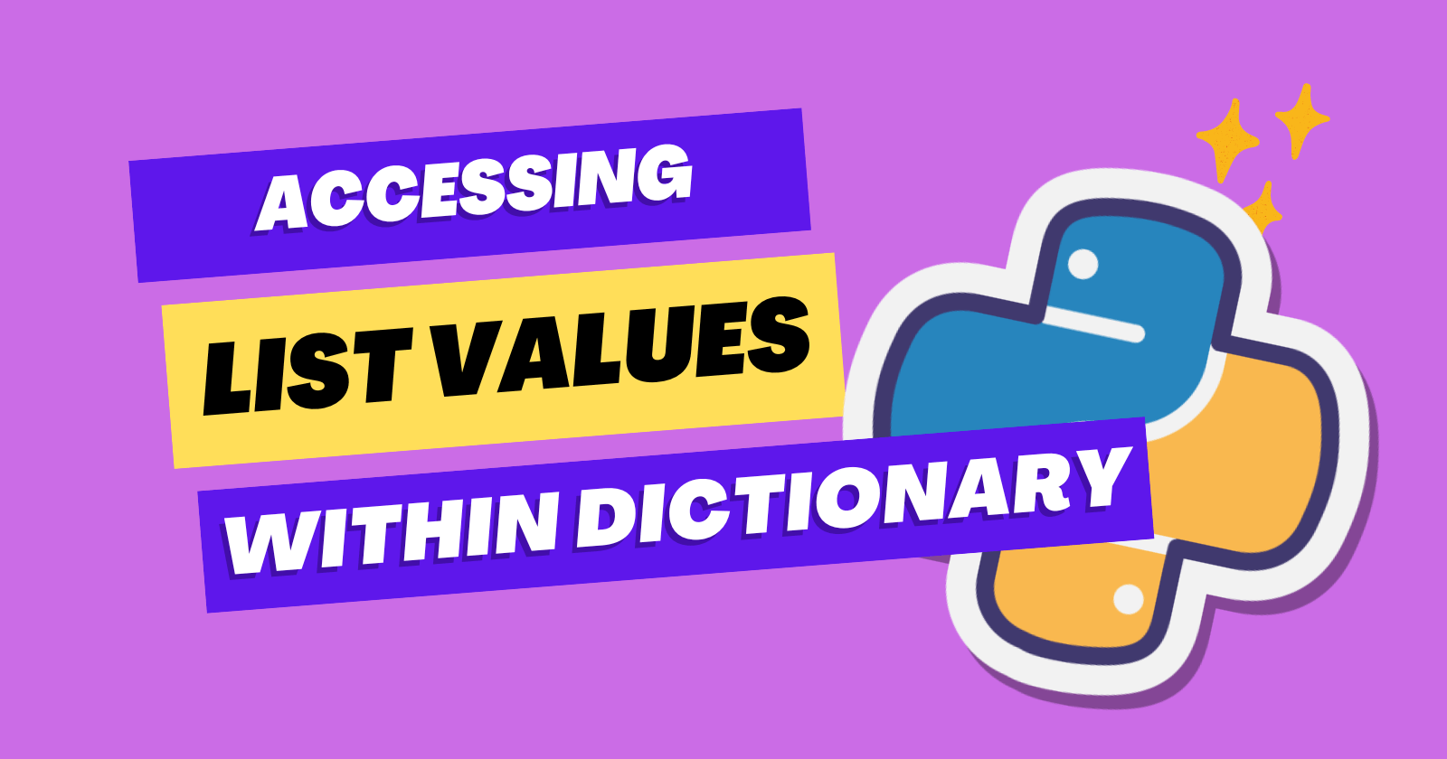 How to Access List Values within the Dictionary in Python