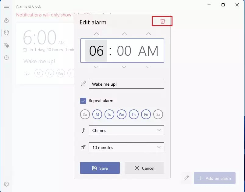 How to use the Alarms in Windows 11 Geek Rewind