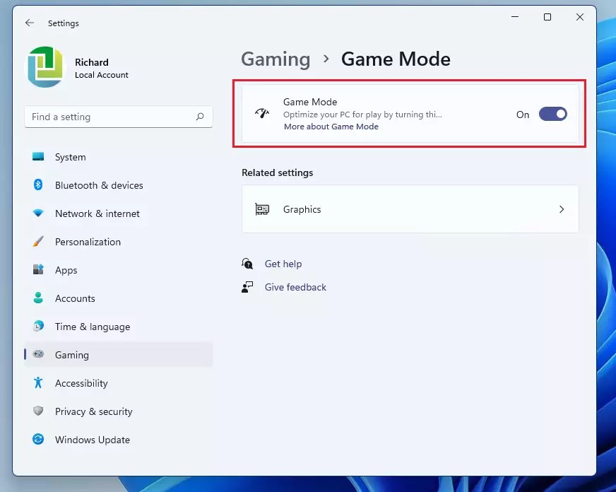 Enabling or Disabling Game Mode in Windows 11 Geek Rewind