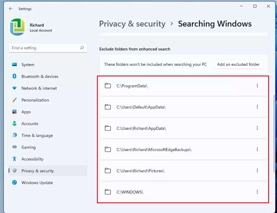 Exclude Folders from Windows Search in Windows 11 Geek Rewind