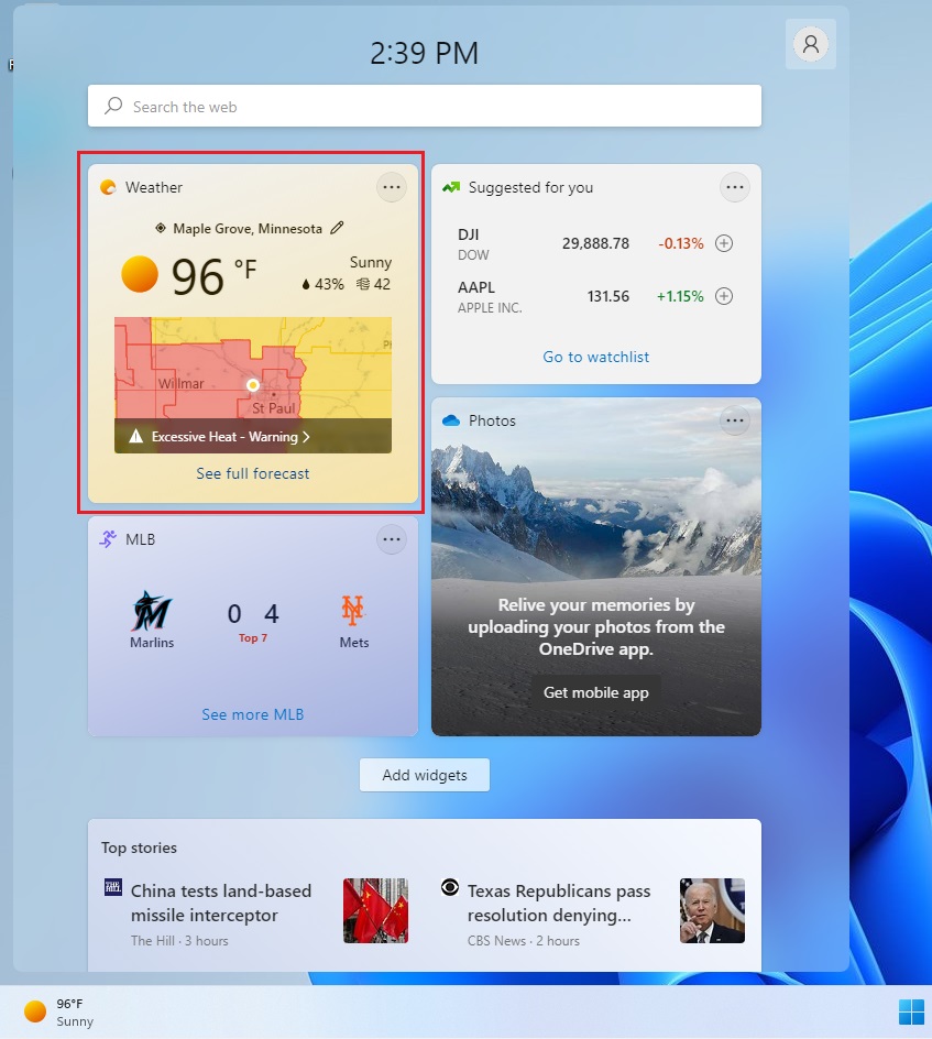 How to Change Weather Widget Temperature to Fahrenheit or Celsius in