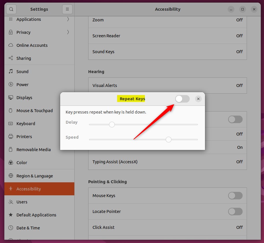How to Enable or Disable Repeat Keys in Ubuntu Linux Geek Rewind