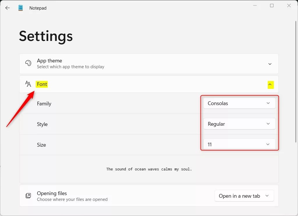 Steps for Changing the Font in the Notepad App on Windows 11 Geek Rewind