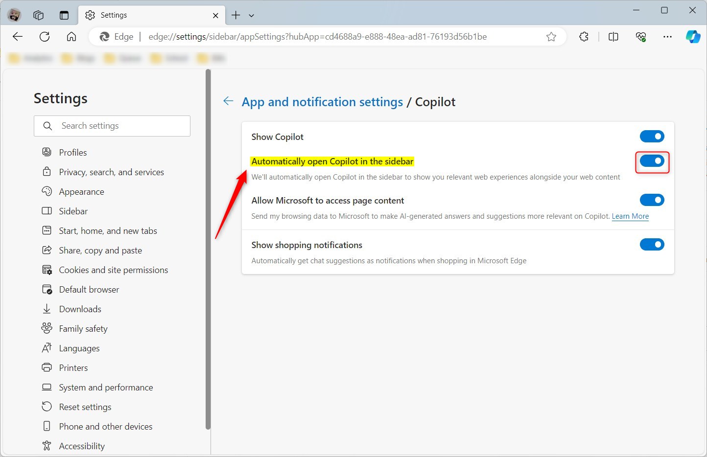 Learn how to open the Copilot sidebar in Microsoft Edge automatically
