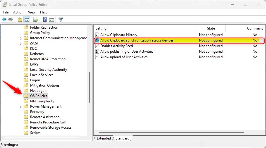 How to enable or disable Clipboard History on multiple devices using Windows 11 Geek Rewind