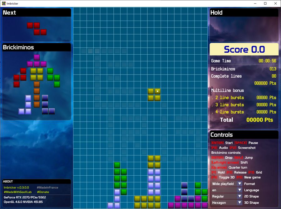 Imbricker puzzle game