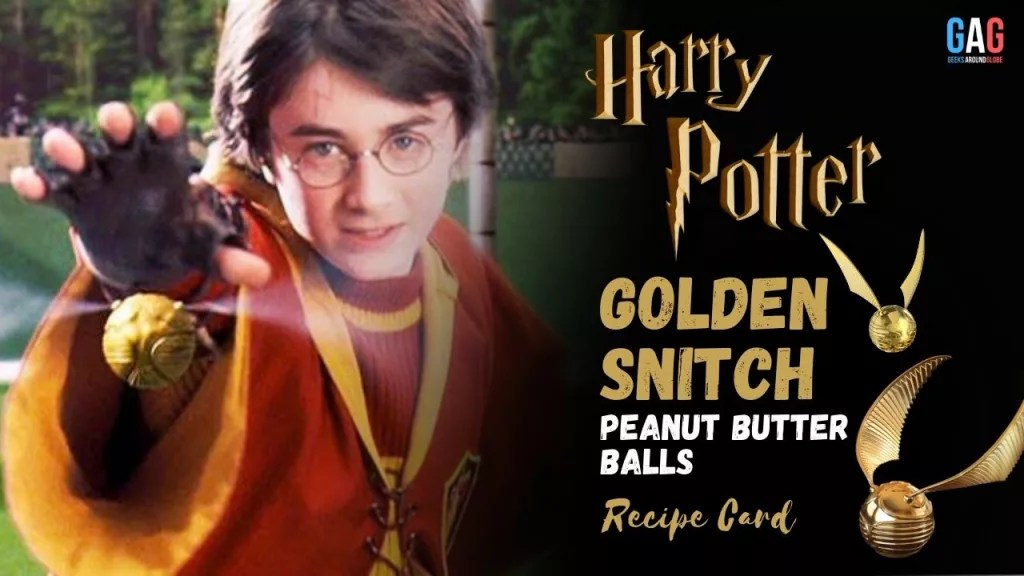Harry Potter Movie Themed Golden Snitched Peanut Butter Balls