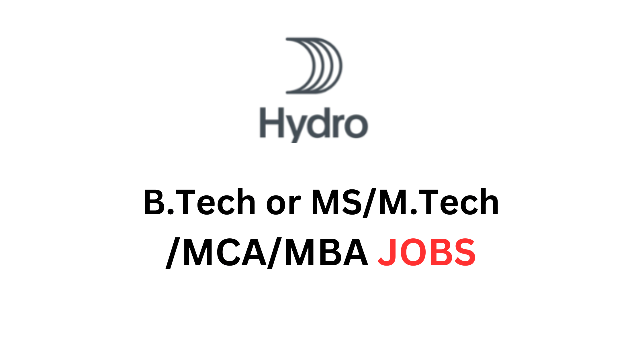 Hydro Junior Security Engineer Jobs 2023 BEBtechMBAMCA Graduates