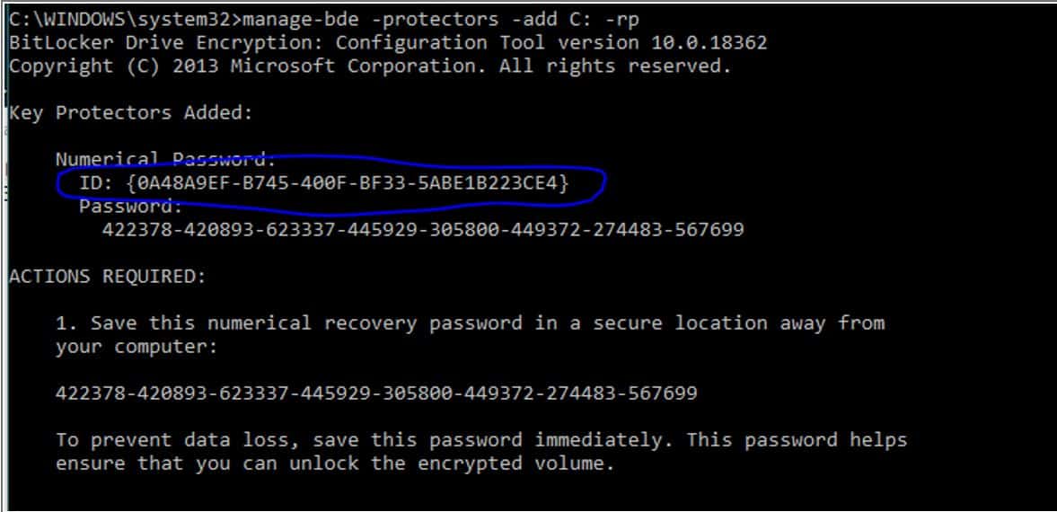 Enabling Bitlocker from Command Line Geeks Hangout