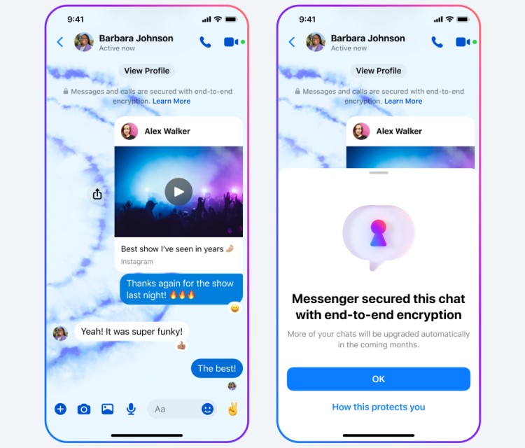 Anuncian nuevas características en el chat cifrado de Messenger