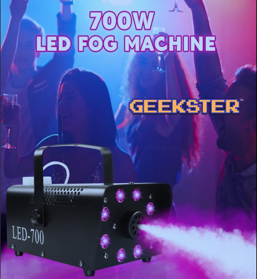 700w Fog Machine with MultiColour LED Lights Get your geek on!