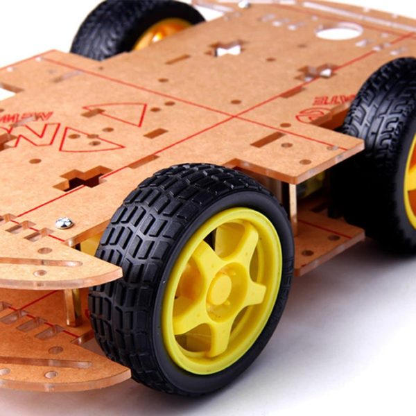 Robot Chassis with wheels and motors GeeksValley