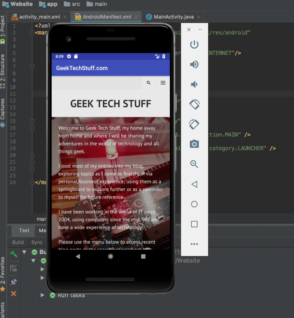 Android Studio / Android App Geek Tech Stuff