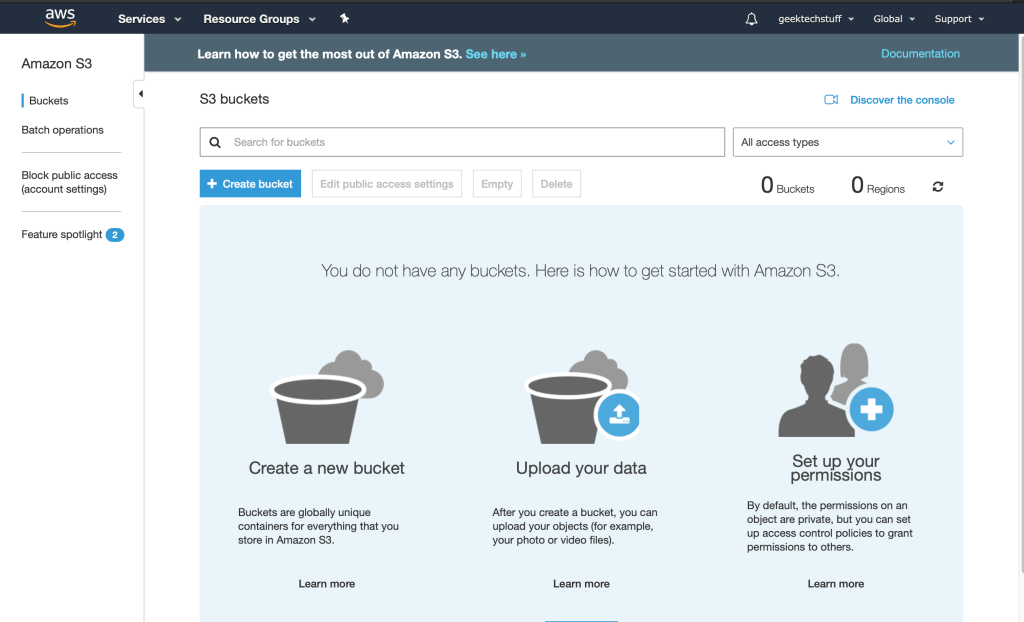 Creating AWS S3 Buckets (AWS) GeekTechStuff