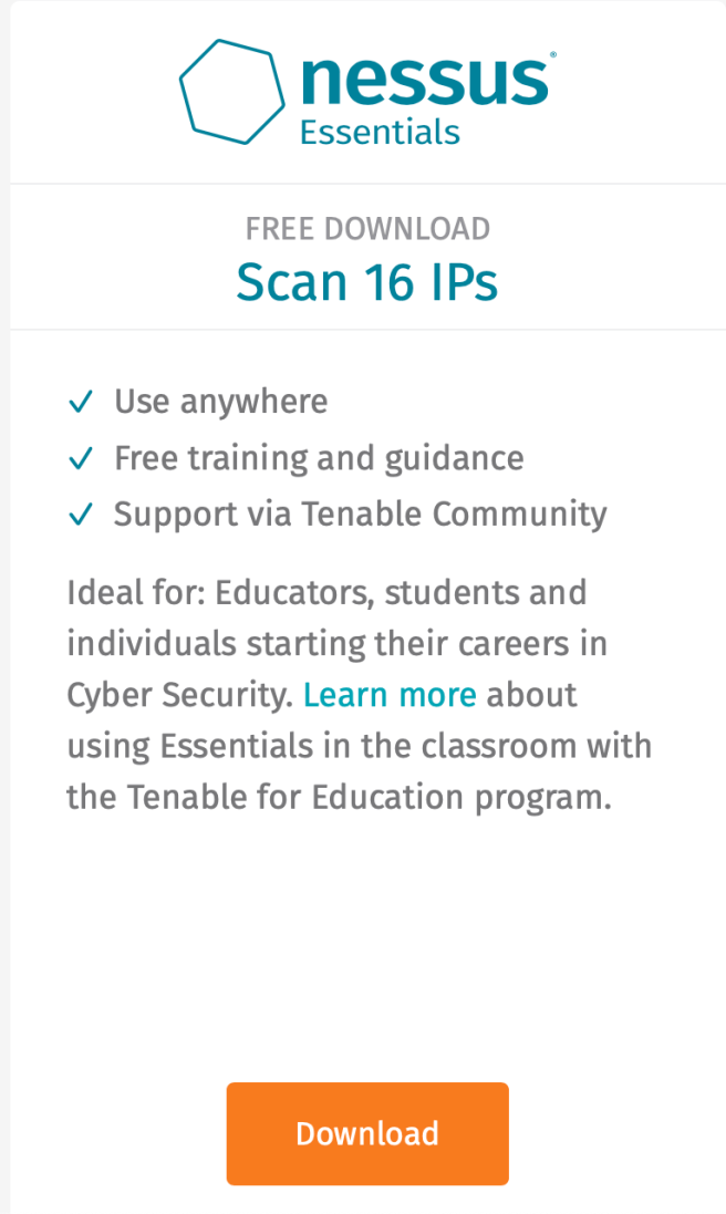 Nessus Essentials Vulnerability Assessment Installing Nessus
