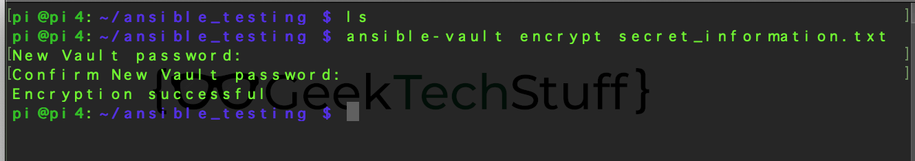 Encrypting Files With Ansible Vault (Linux) Geek Tech Stuff
