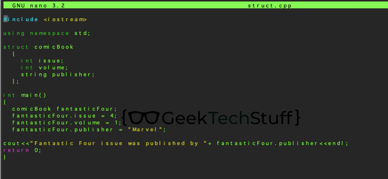 Learning C++ Arrays, Enumerations, Structs and Unions (C++) Geek
