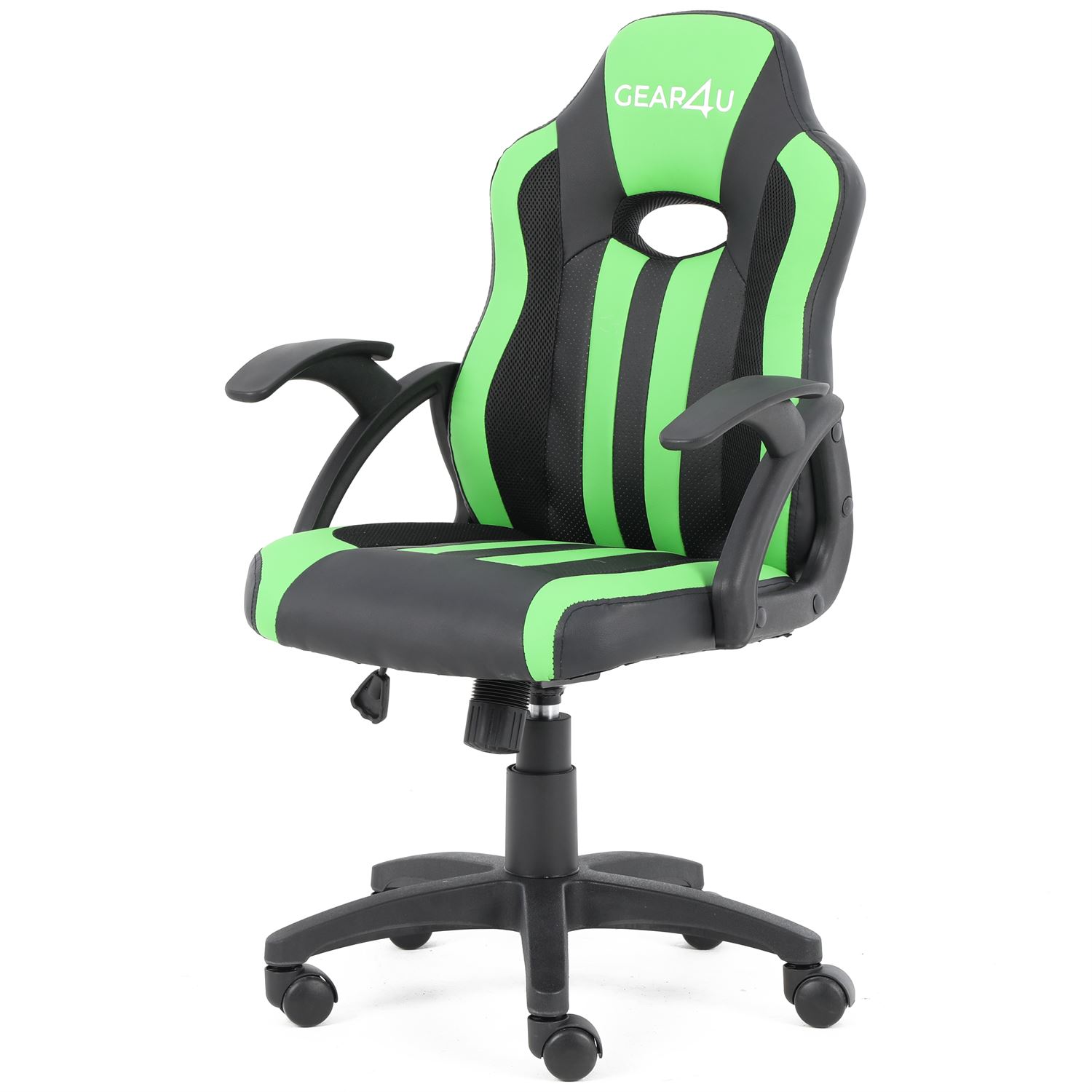 GEAR4U Junior Hero Gaming Chair Black/Green Køb hos Geekunit.dk
