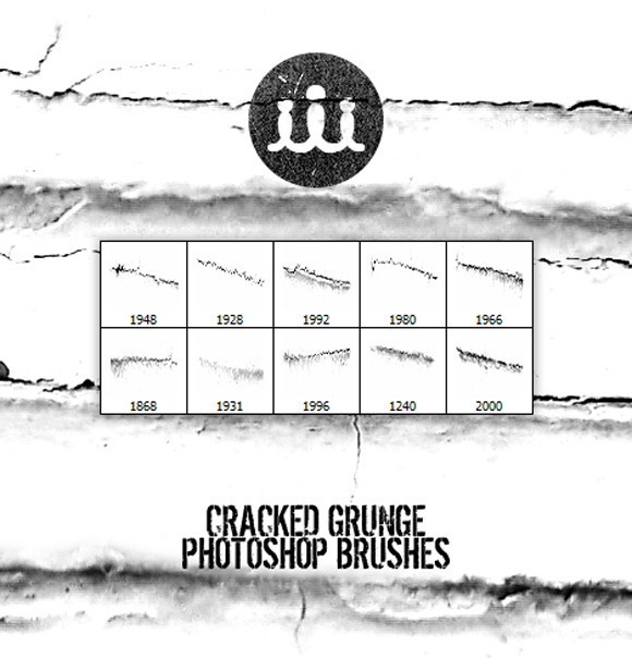 30 Beautiful Free Crack Brushes For Designers.