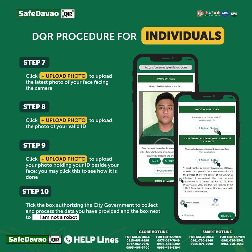 Davao QR code individual contract tracing registration » GeekyFaust
