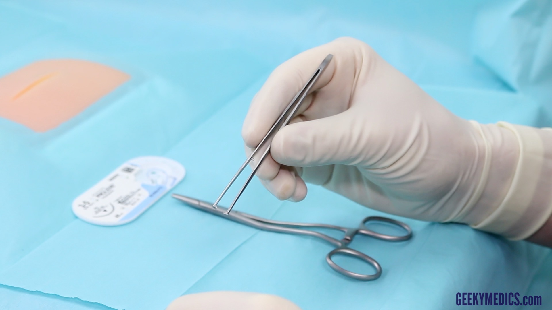 Vertical Mattress Suture OSCE guide Geeky Medics