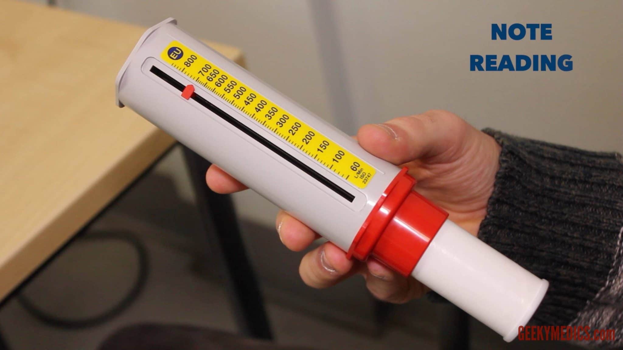 Peak Expiratory Flow Rate (PEFR) Measurement Asthma Geeky Medics