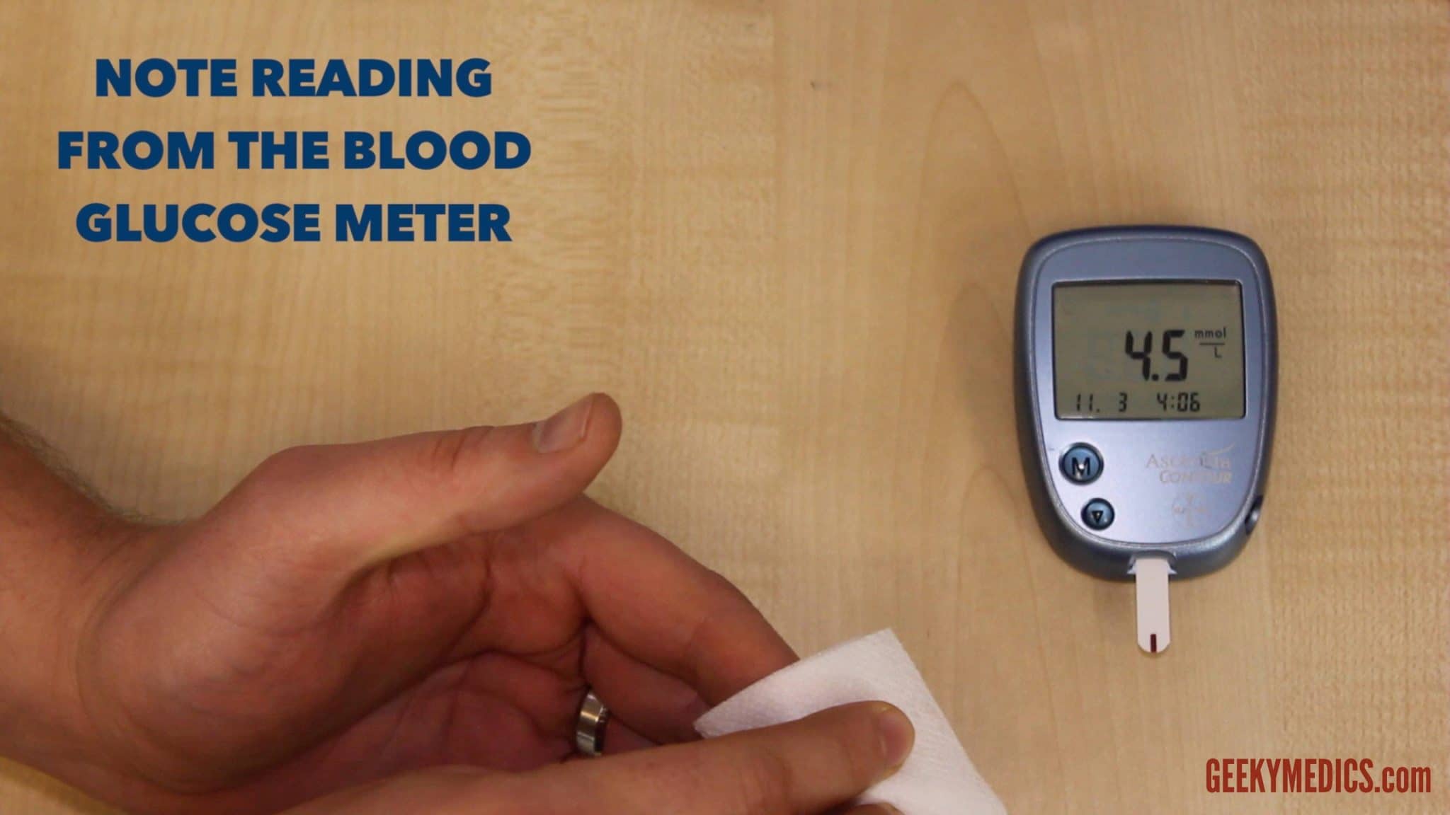 Blood Glucose Measurement OSCE Guide Geeky Medics