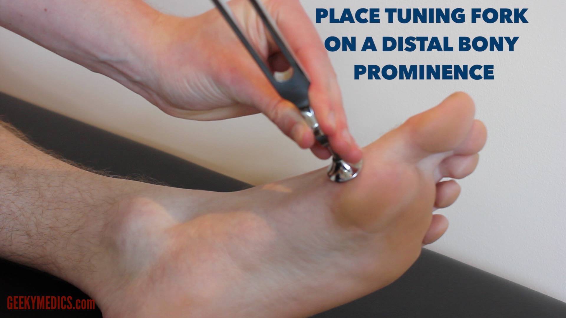 Vibration sensation tuning fork startpe