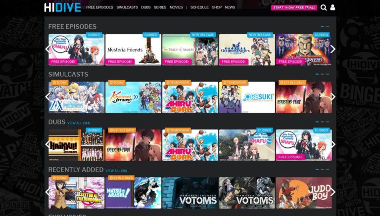 Hidive Free Trial How to avail, benefits, and more Geekymint