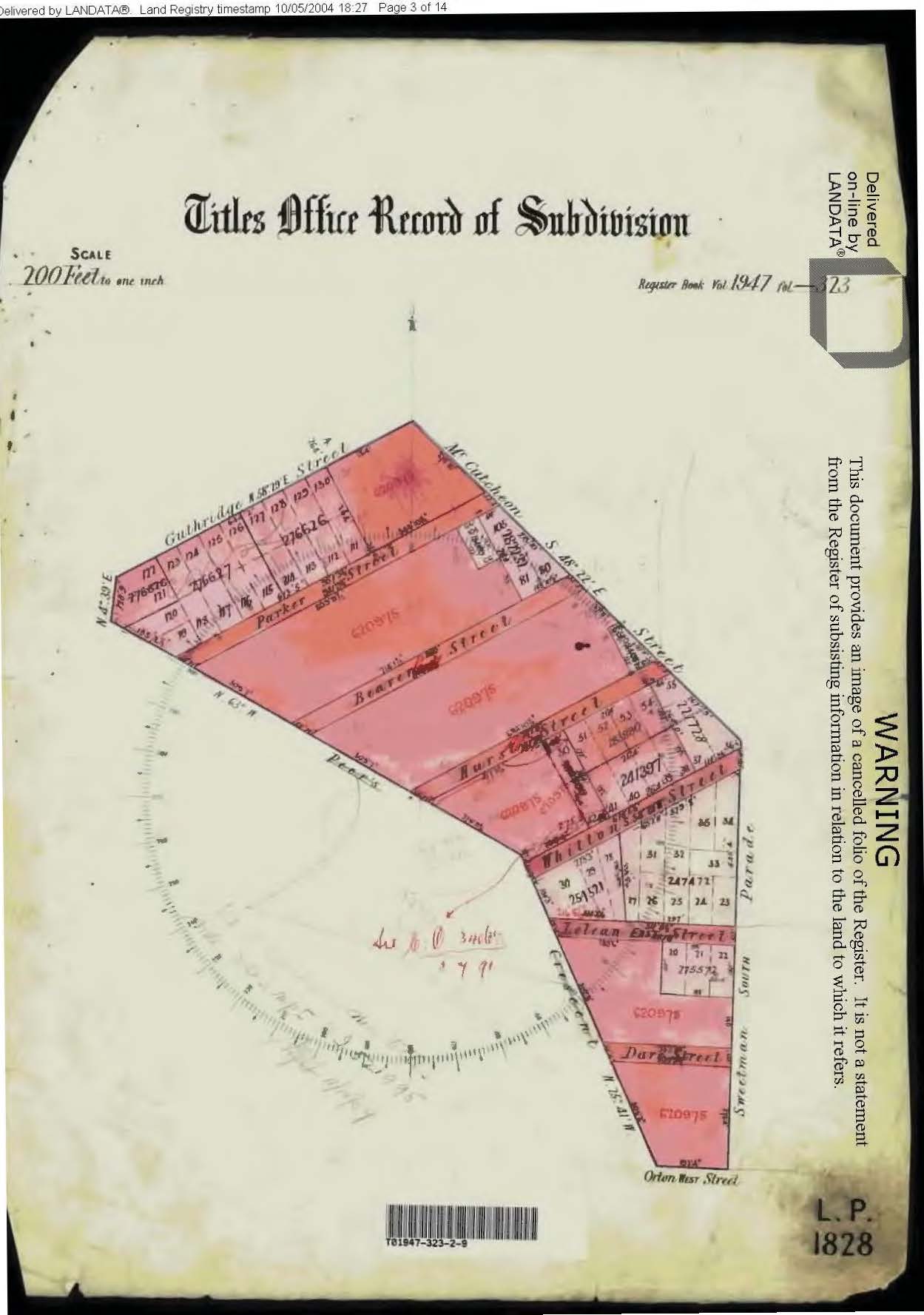 Update of Ocean Grove land titles Geelong and District