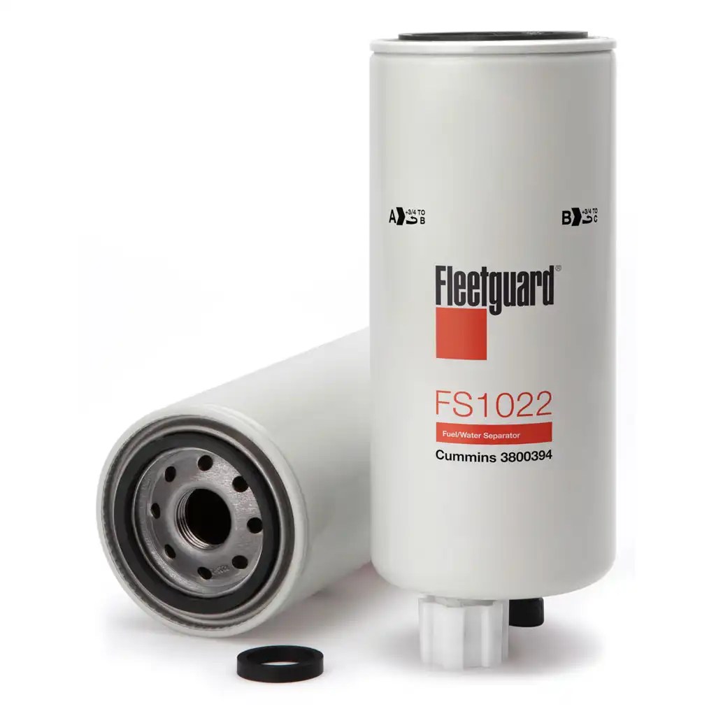 Fleetguard FS1022 Fuel/ Water Filter Spinon, Drain, 10 Mic