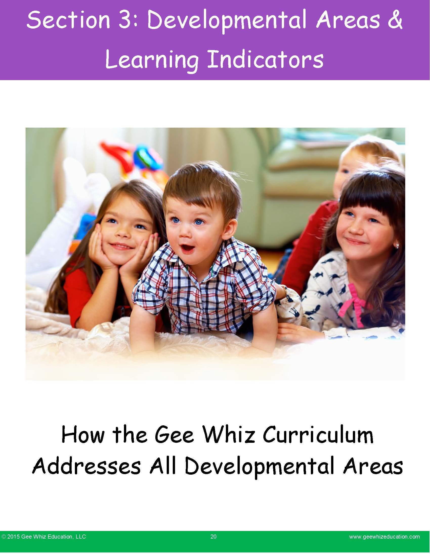 Learning Indicators Family Childcare and Home Daycare Curriculum